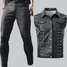 Sleeveless Vest and Pants Set
